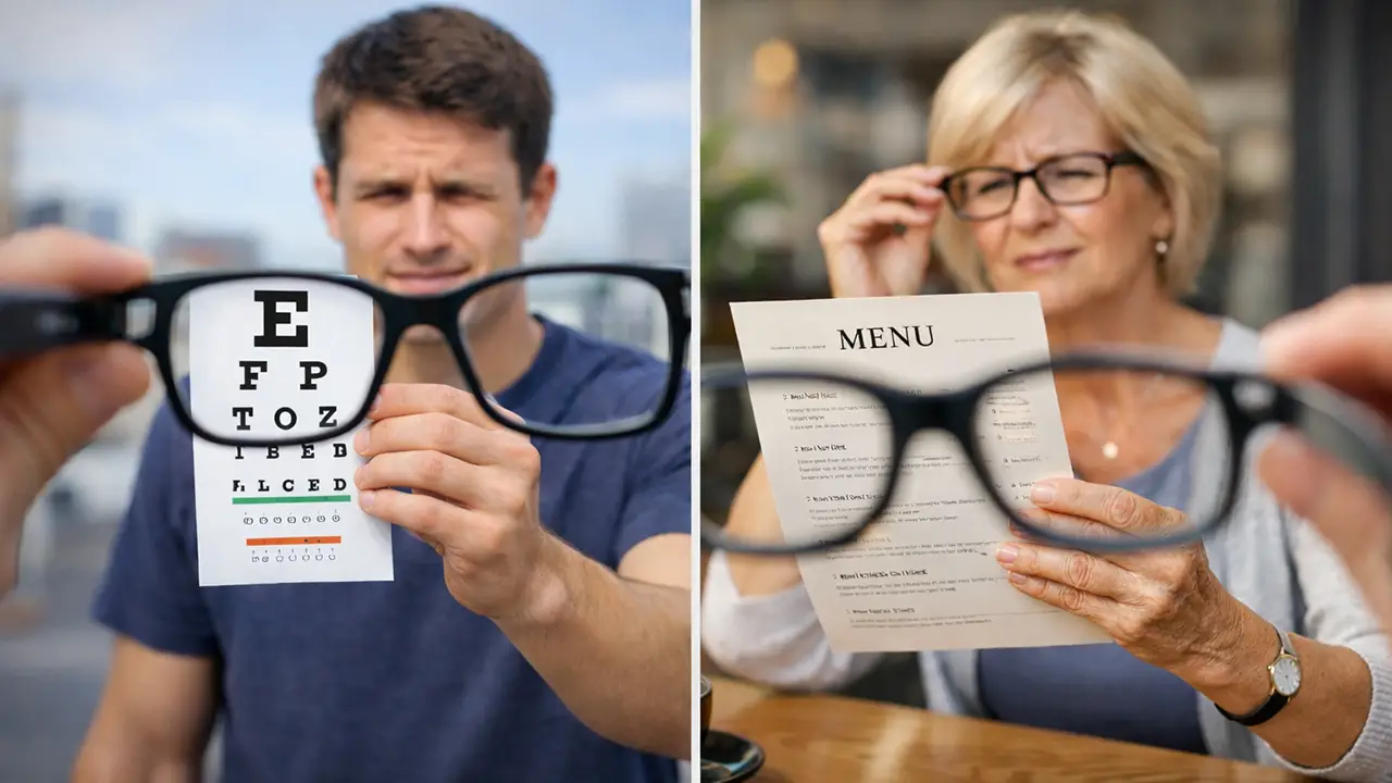 nearsighted vs farsighted side by side comparison