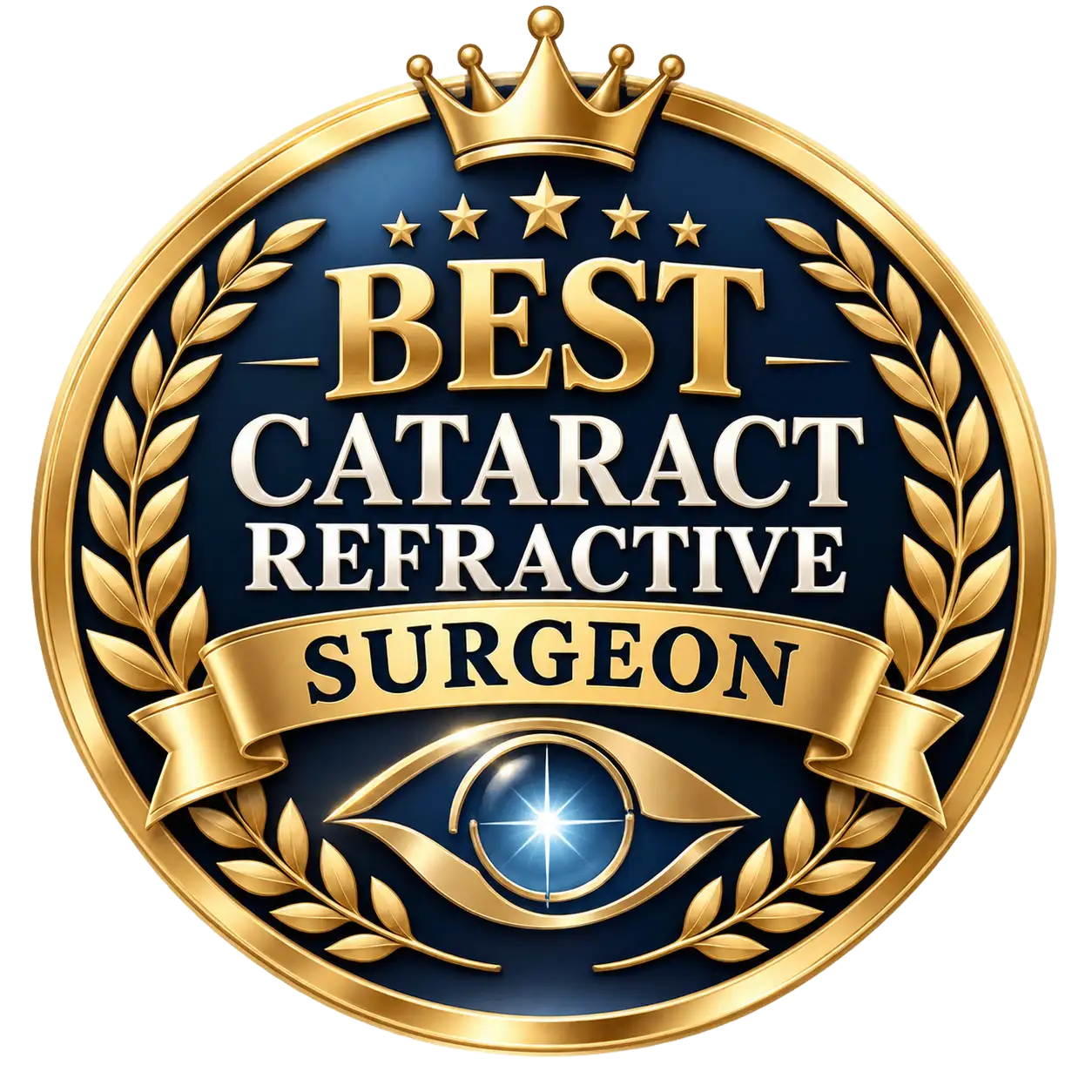 best cataract refractive surgeon badge 2026