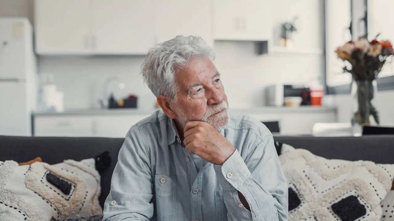 older person thinking